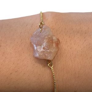 Natural Gemstone Pink Bracelet